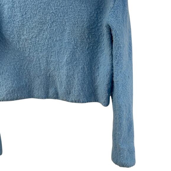 Free People Soft Fuzzy Turtleneck Sweater Small Boxy Pullover Lightweight - Picture 3 of 7
